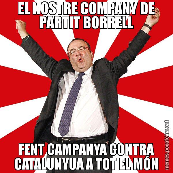 EL NOSTRE COMPANY DE PARTIT BORRELL FENT CAMPANYA CONTRA CATALUNYUA A TOT EL MÓN - Miquel Iceta - 27S