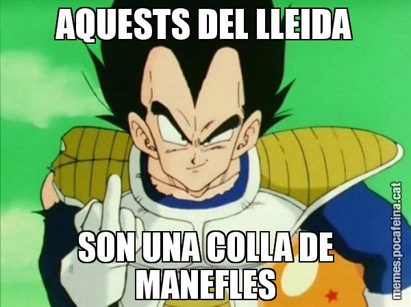 AQUESTS DEL LLEIDA SON UNA COLLA DE MANEFLES - Vegeta