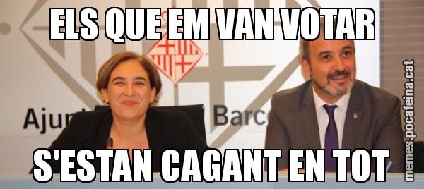 ELS QUE EM VAN VOTAR S'ESTAN CAGANT EN TOT