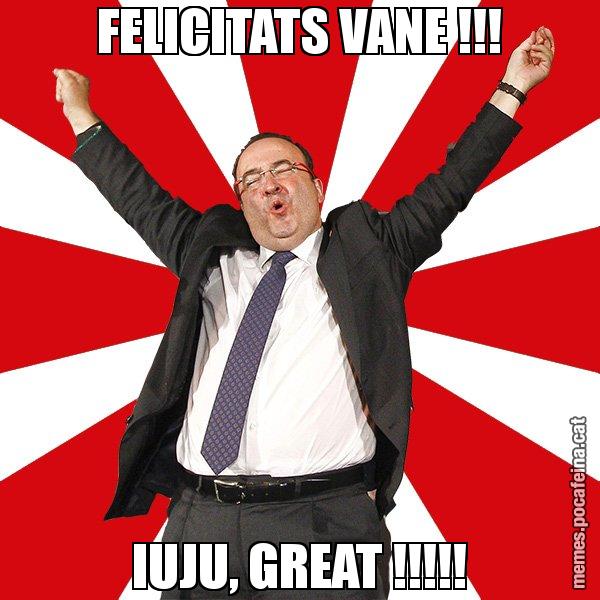 FELICITATS VANE !!! IUJU, GREAT !!!!! - Miquel Iceta - 27S