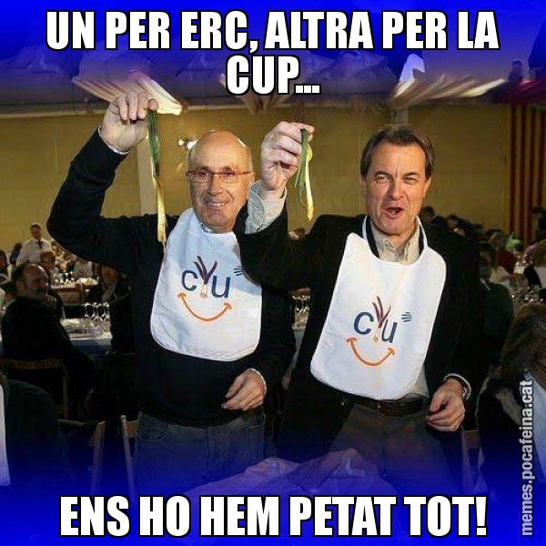 UN PER ERC, ALTRA PER LA CUP... ENS HO HEM PETAT TOT! - Calçotada CiU