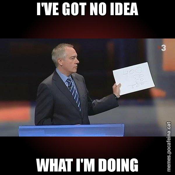 I'VE GOT NO IDEA WHAT I'M DOING - Navarro Paper