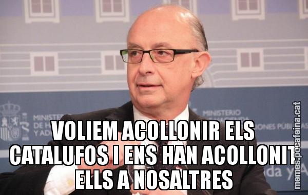 VOLIEM ACOLLONIR ELS CATALUFOS I ENS HAN ACOLLONIT ELLS A NOSALTRES