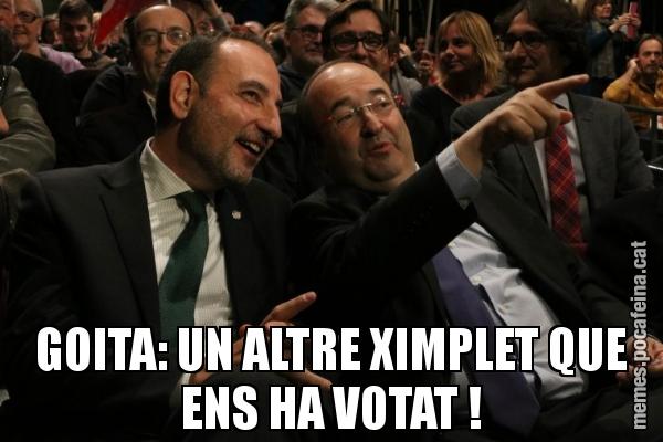 GOITA: UN ALTRE XIMPLET QUE ENS HA VOTAT !