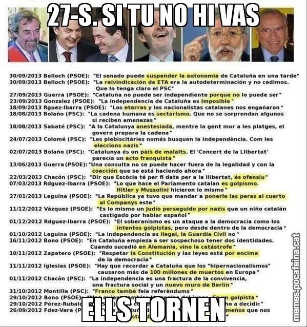 27-S. SI TU NO HI VAS ELLS TORNEN