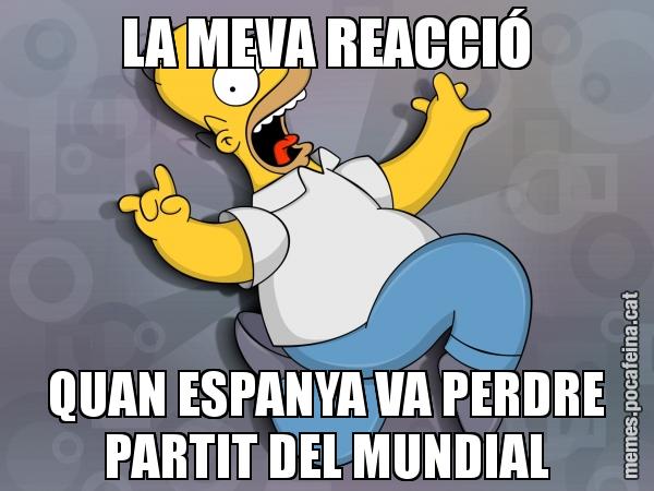LA MEVA REACCIÓ QUAN ESPANYA VA PERDRE PARTIT DEL MUNDIAL