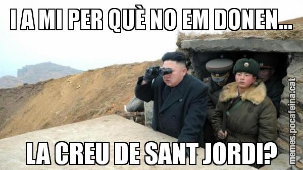 I A MI PER QUÈ NO EM DONEN... LA CREU DE SANT JORDI?