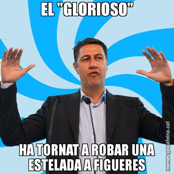 EL "GLORIOSO" HA TORNAT A ROBAR UNA ESTELADA A FIGUERES - Xavier García Albiol - 27S