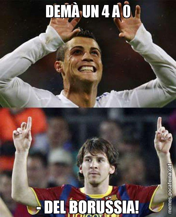 DEMÀ UN 4 A 0 - DEL BORUSSIA! - Messi VS Cristiano