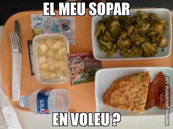 EL MEU SOPAR EN VOLEU ?