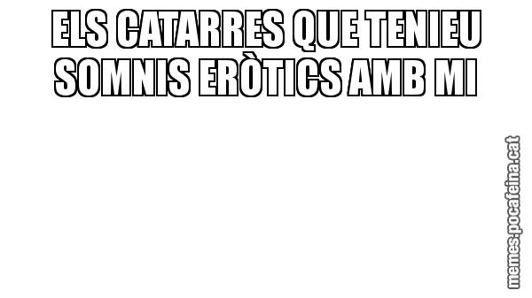 ELS CATARRES QUE TENIEU SOMNIS ERÒTICS AMB MI
