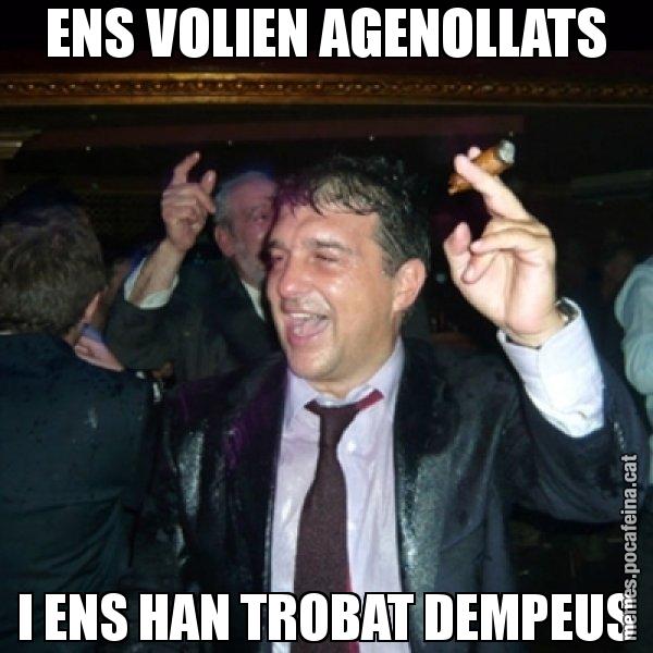 ENS VOLIEN AGENOLLATS I ENS HAN TROBAT DEMPEUS - Laporta de Festa