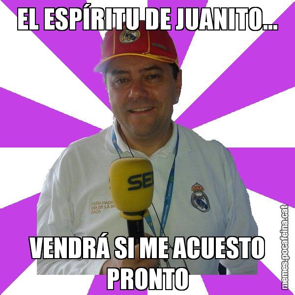 EL ESPÍRITU DE JUANITO... VENDRÁ SI ME ACUESTO PRONTO - Tomás Roncero