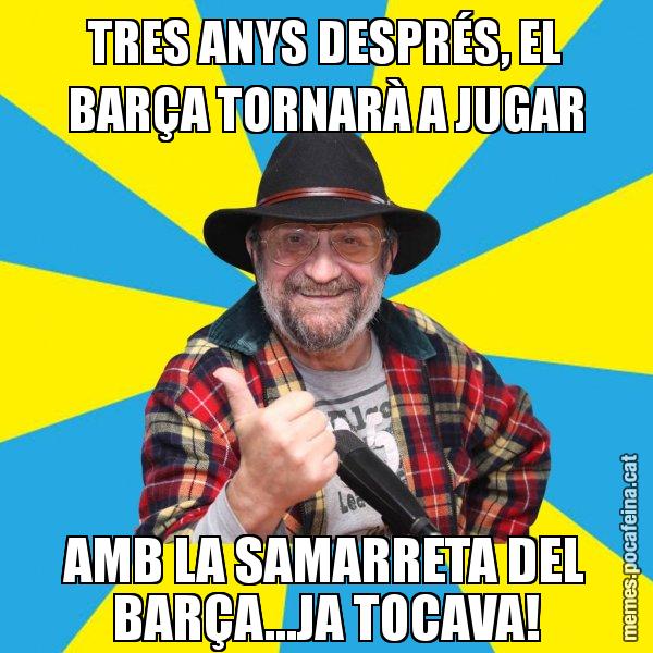 TRES ANYS DESPRÉS, EL BARÇA TORNARÀ A JUGAR AMB LA SAMARRETA DEL BARÇA...JA TOCAVA! - Tomeu Penya