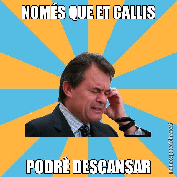 NOMÉS QUE ET CALLIS PODRÈ DESCANSAR - Artur Mas Turbat
