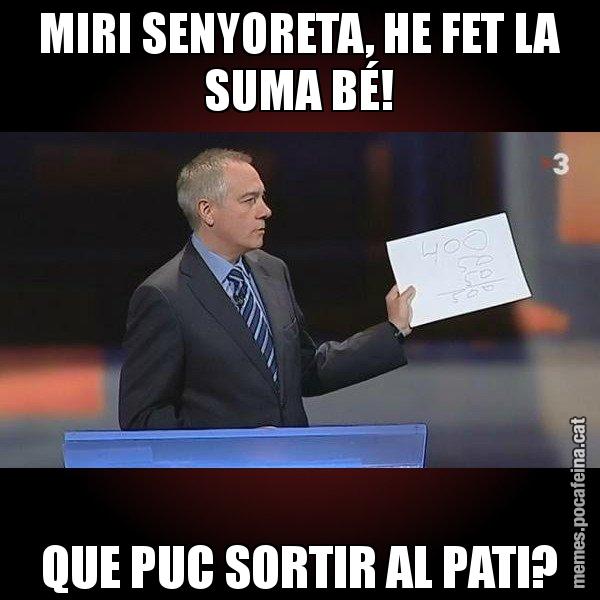 MIRI SENYORETA, HE FET LA SUMA BÉ! QUE PUC SORTIR AL PATI? - Navarro Paper