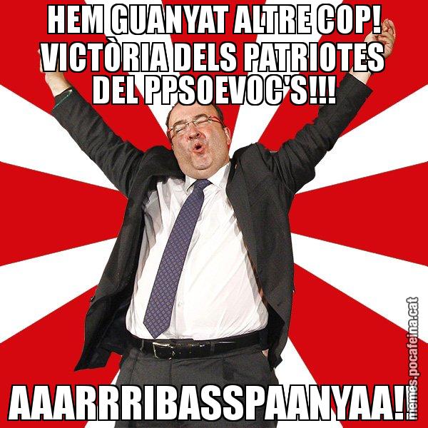 HEM GUANYAT ALTRE COP! VICTÒRIA DELS PATRIOTES DEL PPSOEVOC'S!!! AAARRRIBASSPAANYAA!! - Miquel Iceta - 27S