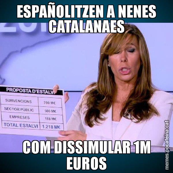 ESPAÑOLITZEN A NENES CATALANAES COM DISSIMULAR 1M EUROS - Alícia Paper i Suma