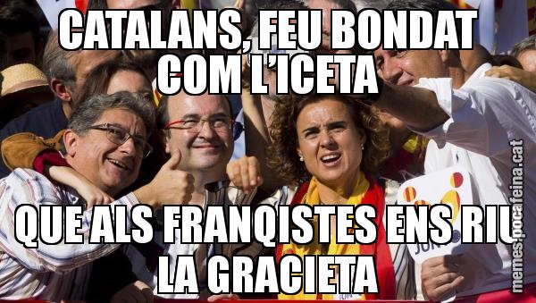 CATALANS, FEU BONDAT COM L’ICETA QUE ALS FRANQISTES ENS RIU LA GRACIETA