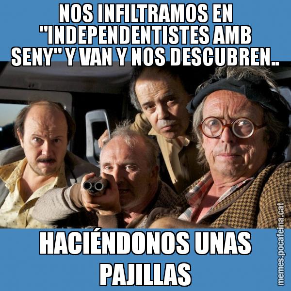 NOS INFILTRAMOS EN "INDEPENDENTISTES AMB SENY" Y VAN Y NOS DESCUBREN.. HACIÉNDONOS UNAS PAJILLAS