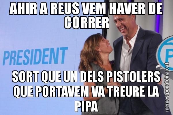 AHIR A REUS VEM HAVER DE CORRER SORT QUE UN DELS PISTOLERS QUE PORTAVEM VA TREURE LA PIPA