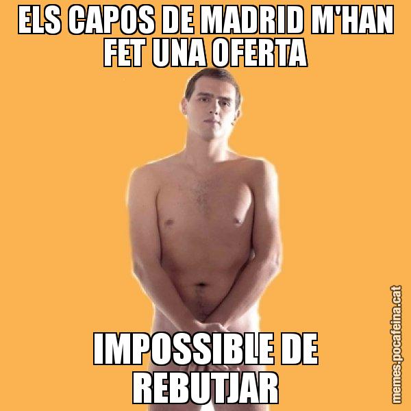 ELS CAPOS DE MADRID M'HAN FET UNA OFERTA IMPOSSIBLE DE REBUTJAR - Albert Rivera