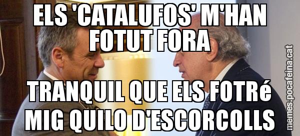 ELS 'CATALUFOS' M'HAN FOTUT FORA TRANQUIL QUE ELS FOTRé MIG QUILO D'ESCORCOLLS