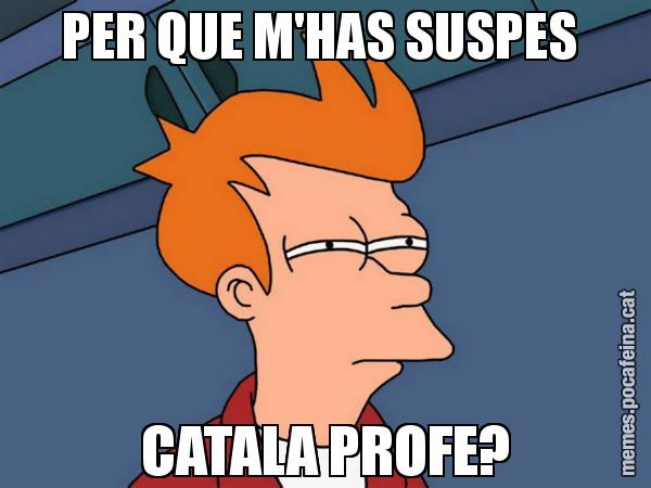 PER QUE M'HAS SUSPES  CATALA PROFE? - Futurama Fry