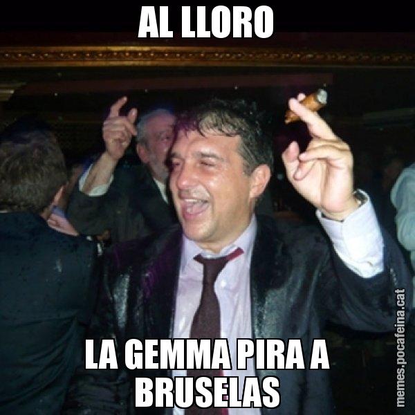 AL LLORO LA GEMMA PIRA A BRUSELAS - Laporta de Festa