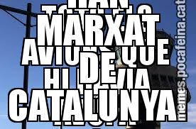 TOTS ELS AVIONS QUE HI HAVIA AVUI A L'AEROPORT DEL PRAT HAN MARXAT DE CATALUNYA!