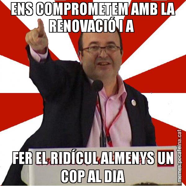 ENS COMPROMETEM AMB LA RENOVACIÓ I A  FER EL RIDÍCUL ALMENYS UN COP AL DIA - Miquel Iceta
