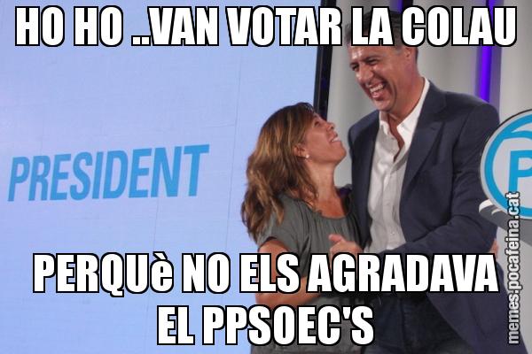 HO HO ..VAN VOTAR LA COLAU PERQUè NO ELS AGRADAVA EL PPSOEC'S