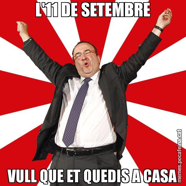 L'11 DE SETEMBRE VULL QUE ET QUEDIS A CASA - Miquel Iceta - 27S