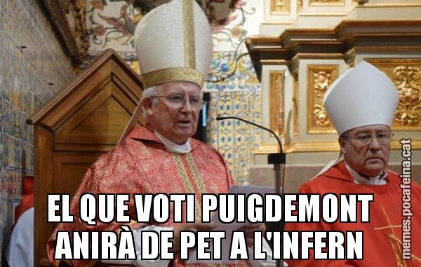 EL QUE VOTI PUIGDEMONT ANIRÀ DE PET A L'INFERN