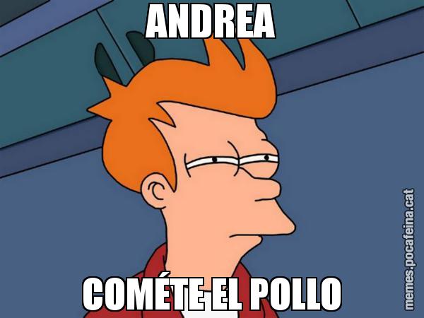 ANDREA COMÉTE EL POLLO - Futurama Fry