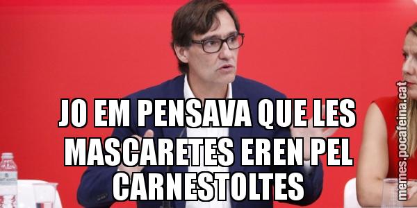 JO EM PENSAVA QUE LES MASCARETES EREN PEL CARNESTOLTES