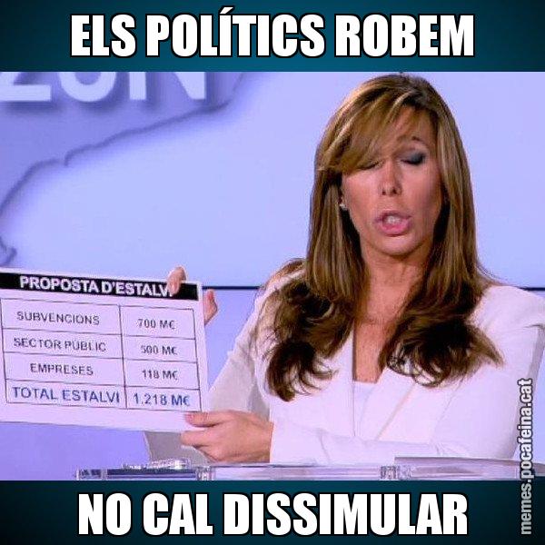 ELS POLÍTICS ROBEM NO CAL DISSIMULAR - Alícia Paper i Suma