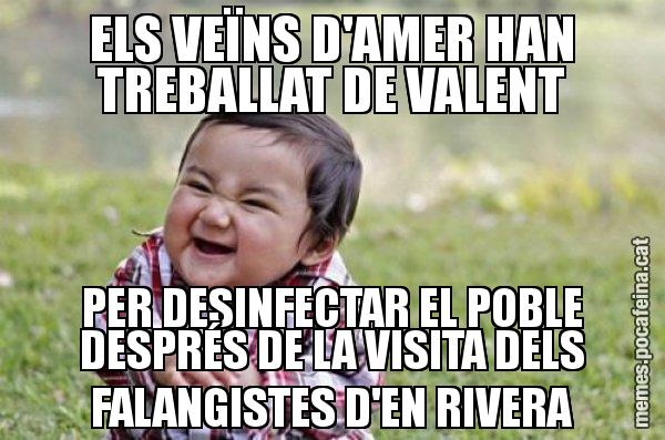 ELS VEÏNS D'AMER HAN TREBALLAT DE VALENT PER DESINFECTAR EL POBLE DESPRÉS DE LA VISITA DELS FALANGISTES D'EN RIVERA - El diabòlic nen asiàtic