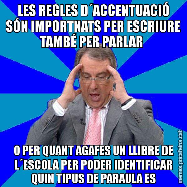 LES REGLES D´ACCENTUACIÓ SÓN IMPORTNATS PER ESCRIURE TAMBÉ PER PARLAR  O PER QUANT AGAFES UN LLIBRE DE L´ESCOLA PER PODER IDENTIFICAR QUIN TIPUS DE PARAULA ES - Cuní Telepatia