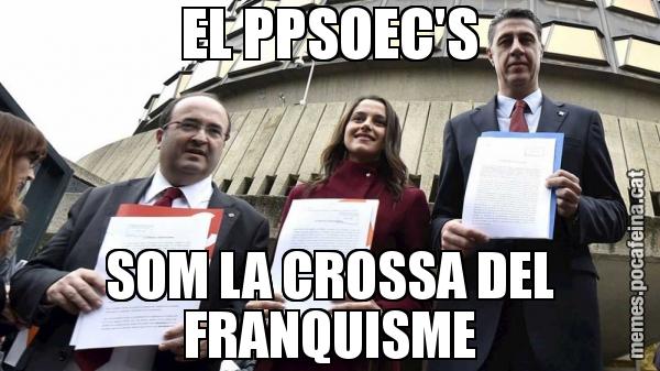 EL PPSOEC'S SOM LA CROSSA DEL FRANQUISME