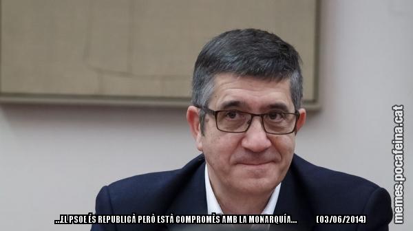 …EL PSOE ÉS REPUBLICÀ PERÒ ESTÀ COMPROMÈS AMB LA MONARQUÍA…               (03/06/2014)