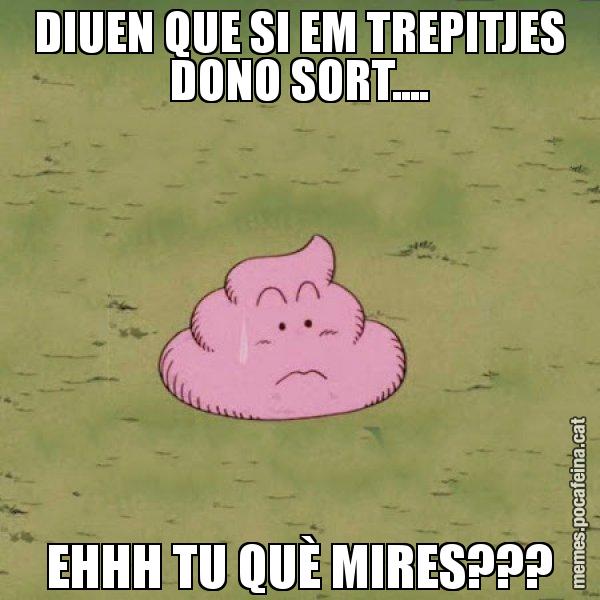 DIUEN QUE SI EM TREPITJES DONO SORT.... EHHH TU QUÈ MIRES??? - Caca