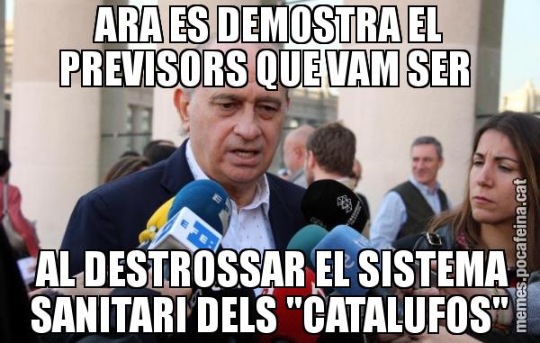 ARA ES DEMOSTRA EL PREVISORS QUE VAM SER   AL DESTROSSAR EL SISTEMA SANITARI DELS "CATALUFOS"