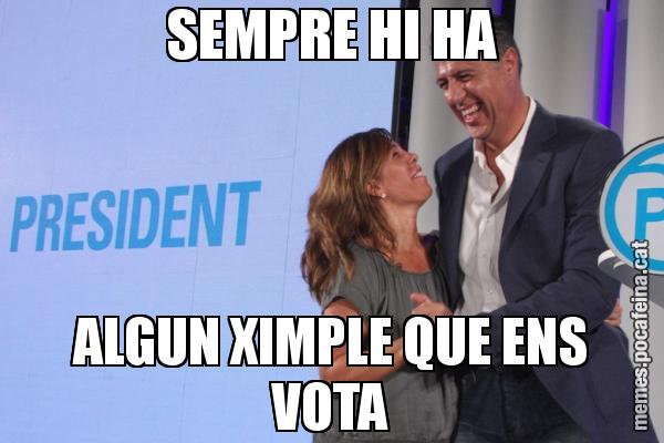 SEMPRE HI HA ALGUN XIMPLE QUE ENS VOTA