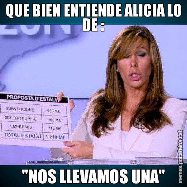 QUE BIEN ENTIENDE ALICIA LO DE : "NOS LLEVAMOS UNA" - Alícia Paper i Suma