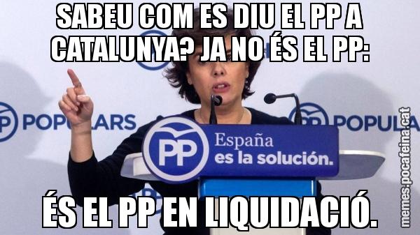 SABEU COM ES DIU EL PP A CATALUNYA? JA NO ÉS EL PP: ÉS EL PP EN LIQUIDACIÓ.