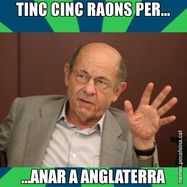 TINC CINC RAONS PER... ...ANAR A ANGLATERRA - Fèlix Millet