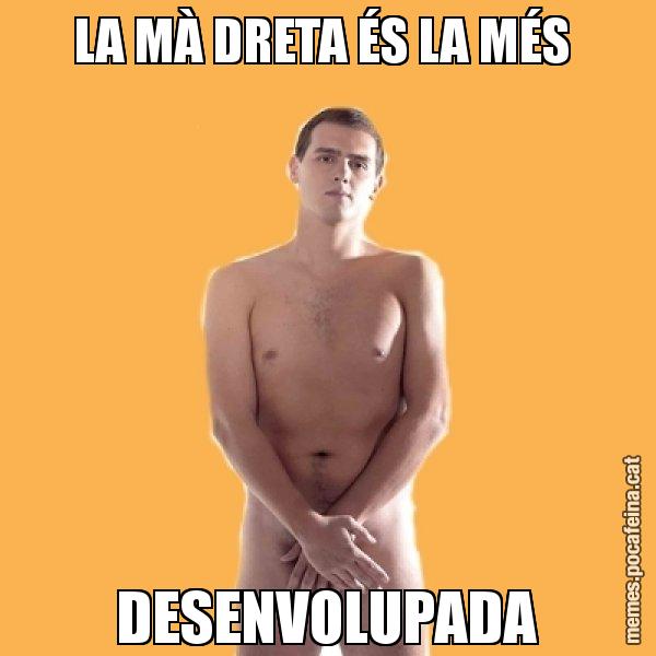 LA MÀ DRETA ÉS LA MÉS  DESENVOLUPADA - Albert Rivera