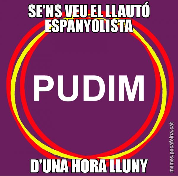 SE'NS VEU EL LLAUTÓ ESPANYOLISTA D'UNA HORA LLUNY