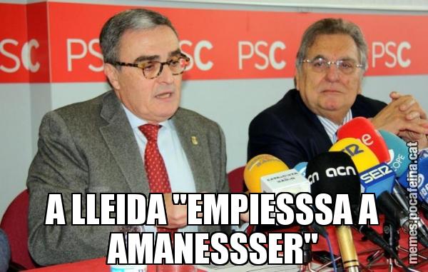 A LLEIDA "EMPIESSSA A AMANESSSER"